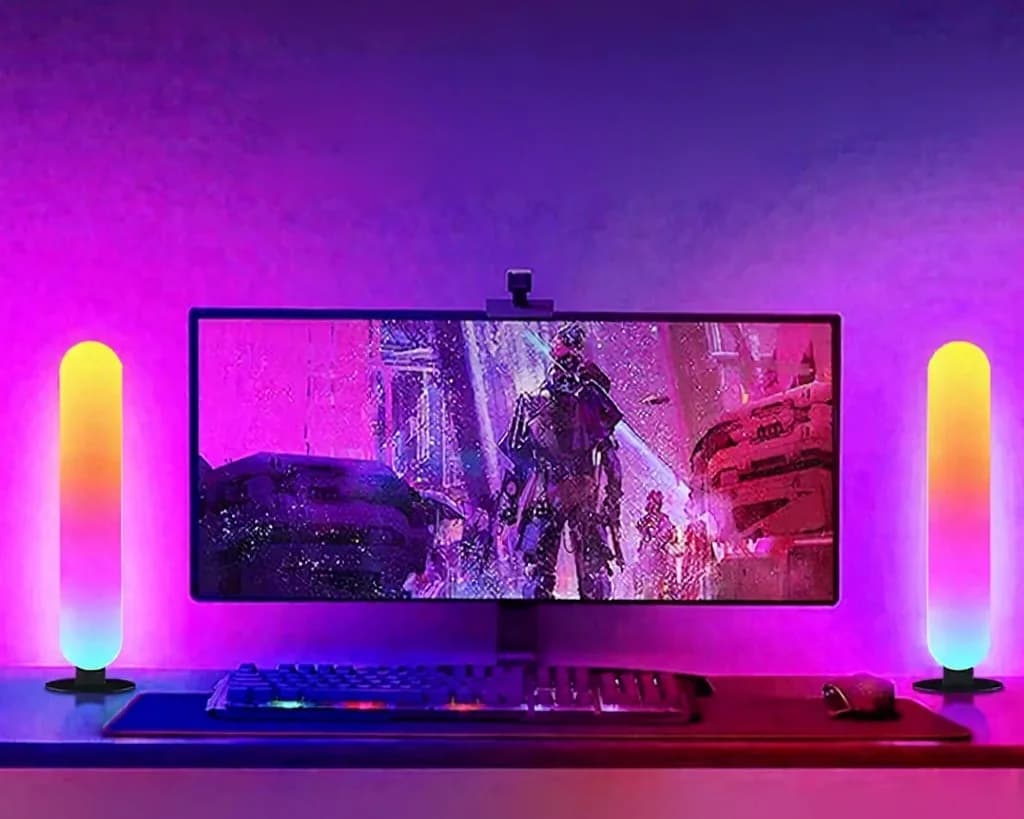 Luz Ambiente LED RGB com Sincronização Musical Bluetooth e Controle por App