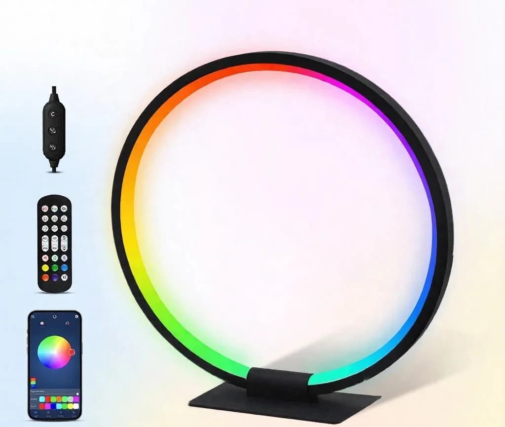 Luz Noturna de Atmosfera LED RGB com Sincronização Musical