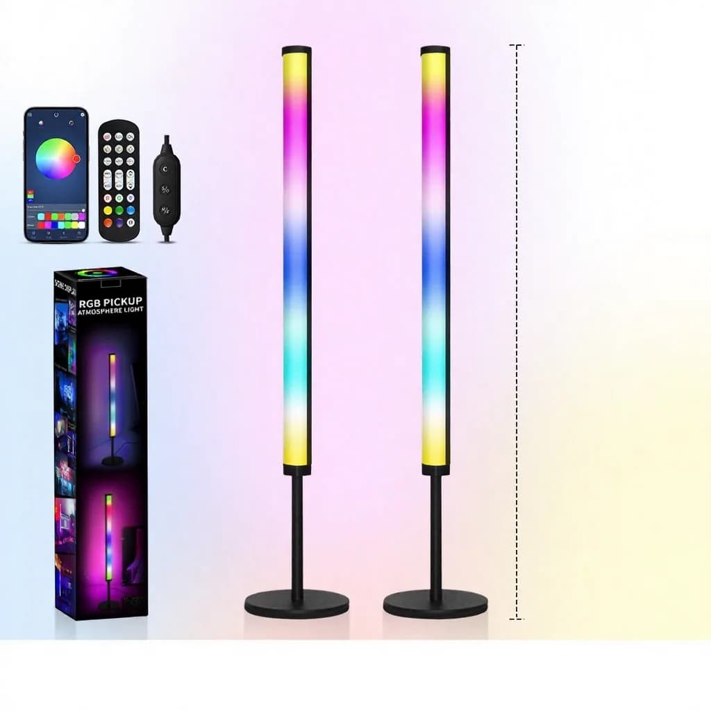 Luminária de Ambiente LED RGB para Mesa com Sincronização Musical e App