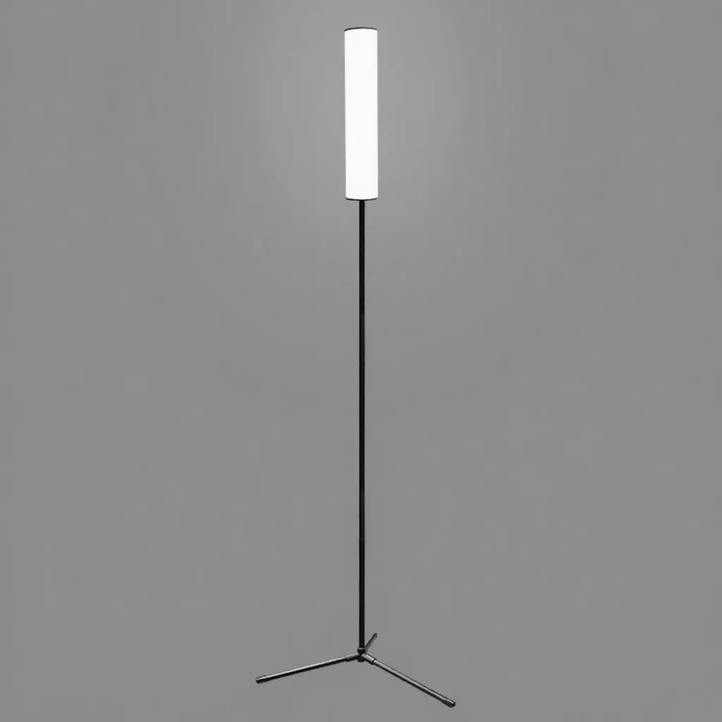 Luminária de Piso LED com Altura Ajustável, Base Tripé e Três Modos de Cor