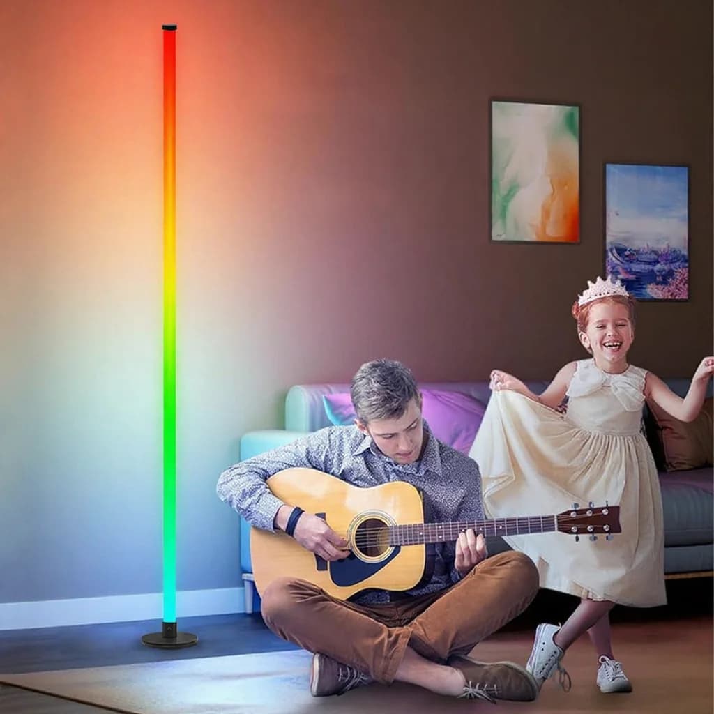 Luminária de Piso LED RGB com Controle por App para Sala de Estar
