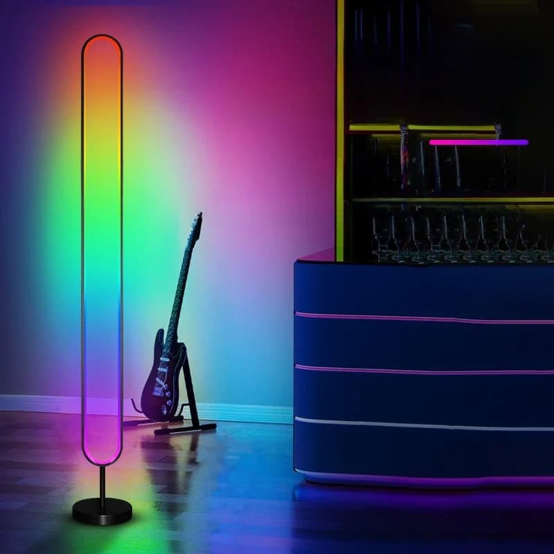 Luminária Ambiente LED RGB Ativada por Som com Controle por App