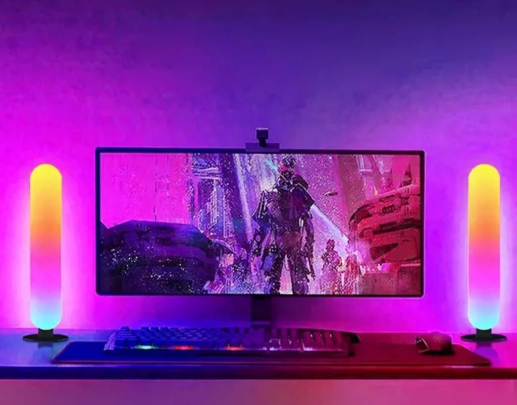 Luz Ambiente LED RGB com Sincronização Musical Bluetooth e Controle por App