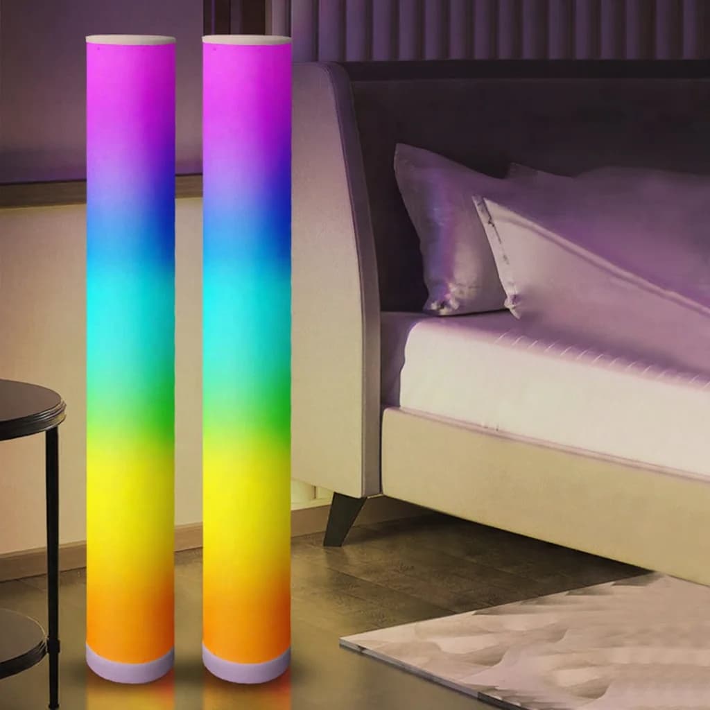 Luminária de Piso RGB com Controle Remoto e por App para Sala de Jogos