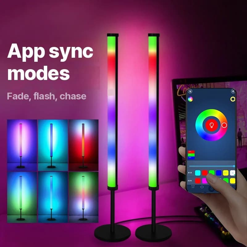 Luminária de Ambiente LED RGB para Mesa com Sincronização Musical e App