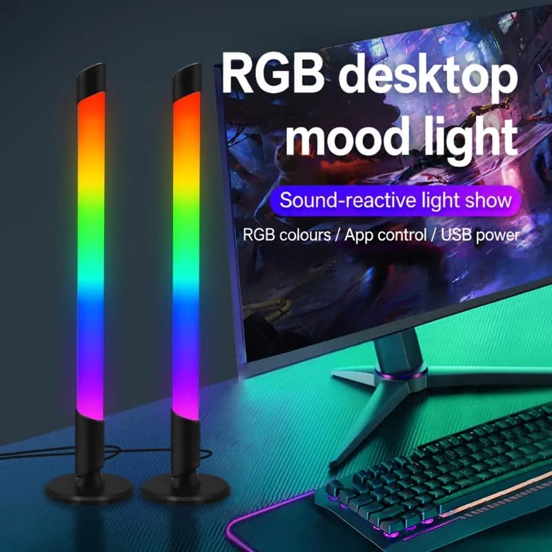 Luz de Atmosfera RGB USB com Sincronização Musical para Desktop Gamer