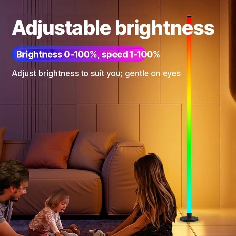 Luminária de Piso LED RGB com Controle por App para Sala de Estar