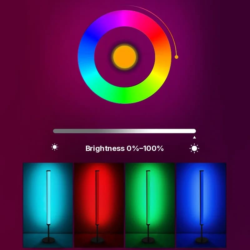 Luminária de Ambiente LED RGB para Mesa com Sincronização Musical e App