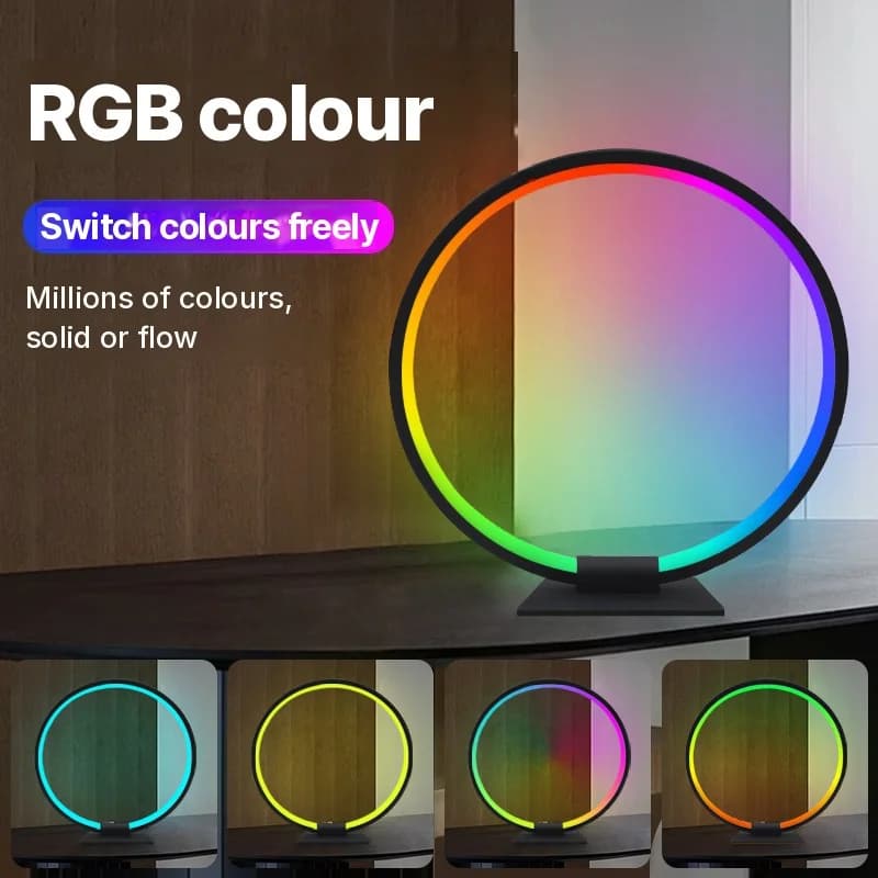 Luz Noturna de Atmosfera LED RGB com Sincronização Musical