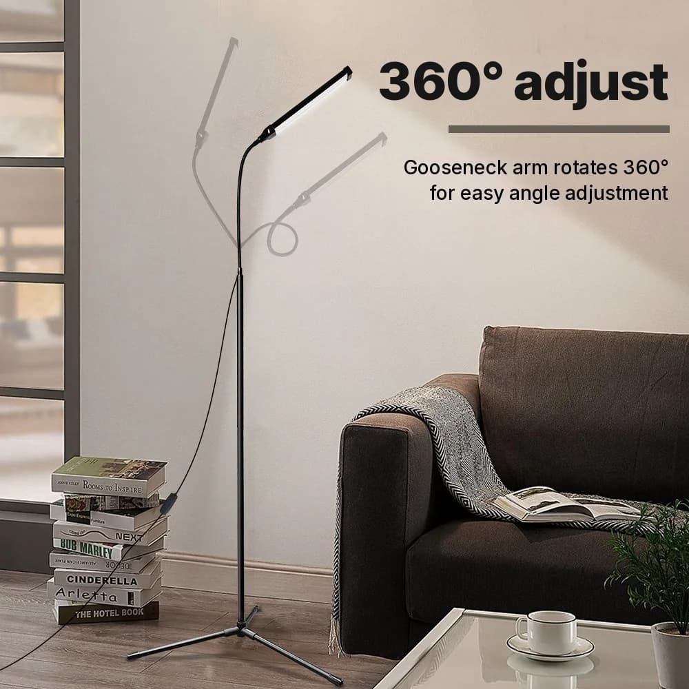 Luminária de Chão USB com Tripé e Três Modos de Cor