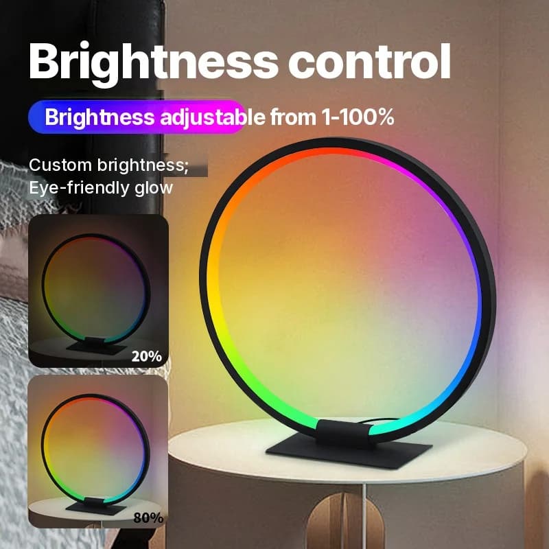 Luz Noturna de Atmosfera LED RGB com Sincronização Musical