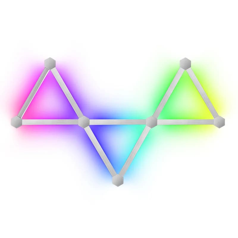 Luzes de Parede LED RGB Inteligentes Modulares com Controle por App e Sincronização Musical